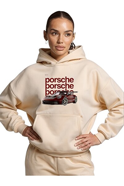 ArtYus Unisex Burgundy Car Color Special cu imprimeu Bumbac supradimensionat ...