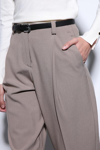 Antioch Beige Pencil Women's Trousers