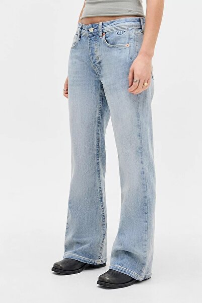 september island Patricia Vintage Ice Blue Comfortable Fit Flare Jeans