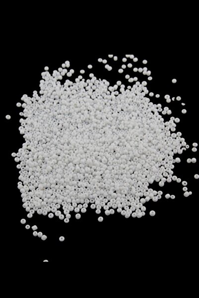 Serhat Aksesuar ve El İşçilik 08 خرز أبيض غير لامع 3 مم (100 جرام 6000 قطعة)