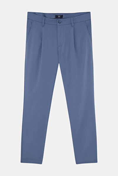 W Collection Blue Pipe Leg Sports Pants