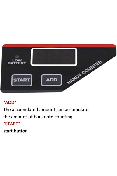 Fipka آلة عد النقود الصغيرة LAZRU، آلة عد الأوراق النقدية المحمولة سهلة الاستخدام، تحسب كمية الأوراق النقدية