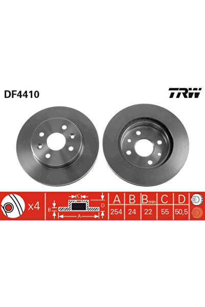 TRW Disc Frana Kia Rio 1