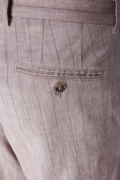 W Collection Beige Tube Leg Sports Pants