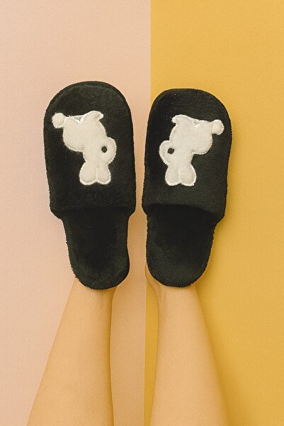 Moda Frato Lapino Rabbit Women's House Slippers Daily Comfortable Winter Slippers