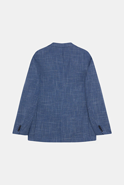 W Collection MAVİ DÜĞMELİ YÜN CEKET