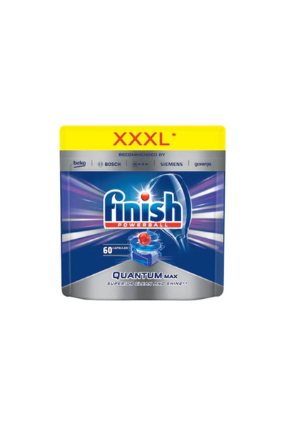 Finish Detergent Capsule Masina de Spalat Vase Quantum Max, 60 bucati