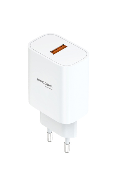 Wrapsol 18W Hızlı Şarj Aleti USB-A Adaptör iPhone Samsung Android Uyumlu
