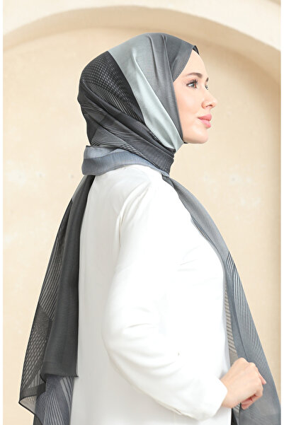 sefamerve Κεχριμπαρένιο Σάλι 70241-05 Ανθρακίτη