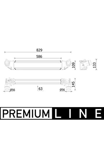 MAHLE Compresor intercooler Opel Astra K Vauxhall Astra Model 7