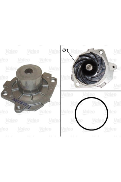 VALEO Pompa De Apa Racire Motor Alfa Romeo 145/146/156 Fiat Brava/Bravo 1/Bra...