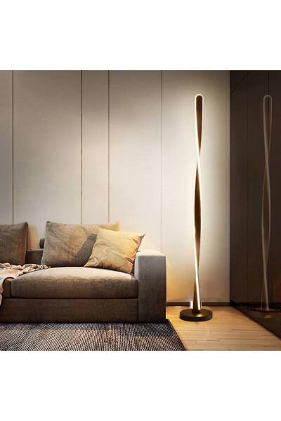 Generic The "Spiral Flow" LED Floor Lamp