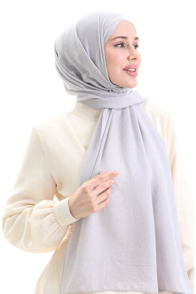 sefamerve Cotton Soft Shawl 70283-02 Gray