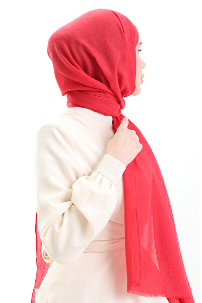 sefamerve Σάλι από μπαμπού 70281-32 Κόκκινο κοραλί