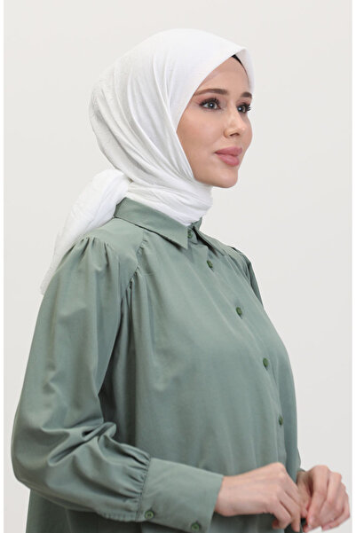 sefamerve وشاح من الخيزران 70248-04 أبيض فاتح