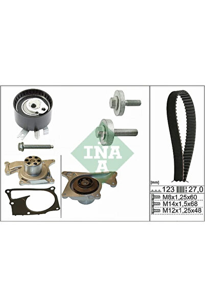 FAG Set Pompa Apa + Curea Dintata Dacia Duster/Lodgy/Logan Nissan Cube/Juke/M...