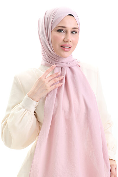 sefamerve Cotton Soft Shawl 70283-19 Powder