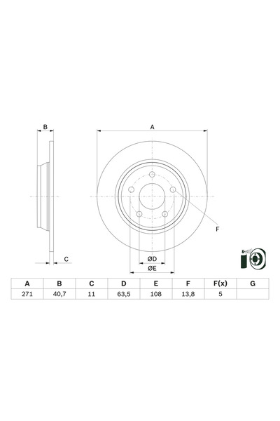 Bosch Disc Frana Ford Focus 4 Ford Australia Focus
