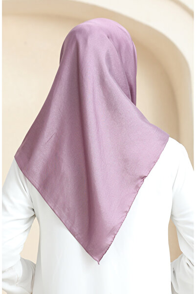 sefamerve Απλό Κρυστάλλινο Κασκόλ 70252-12 Σκούρο Λιλά