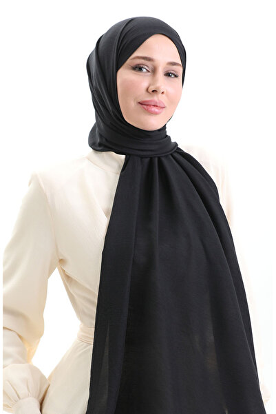 sefamerve Βαμβακερό Μαλακό Σάλι 70283-05 Μαύρο