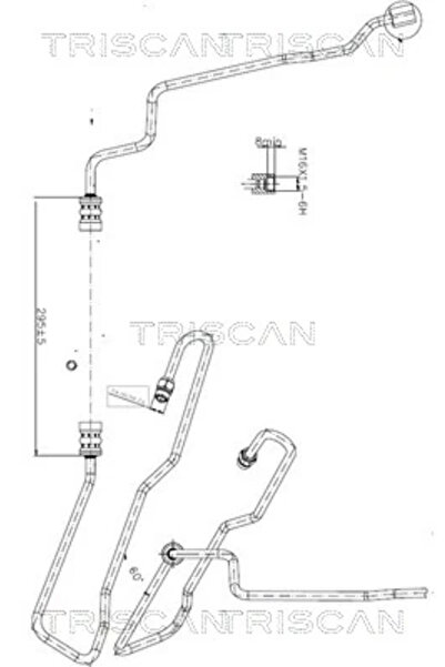 TRISCAN Furtun Hidraulic Sistem De Directie De La Pompa Hidraulica La Caseta ...