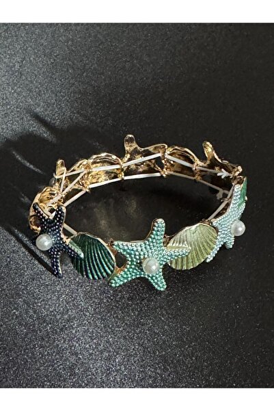 Sirena Accessories Deniz Yıldızı Tasarımlı İncili Lastikli Bileklik
