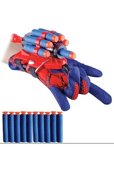 zola Manusa Spiderman pentru copii, lansator, 20 proiectile burete, material textil, 17 × 7.5 × 6.5 cm