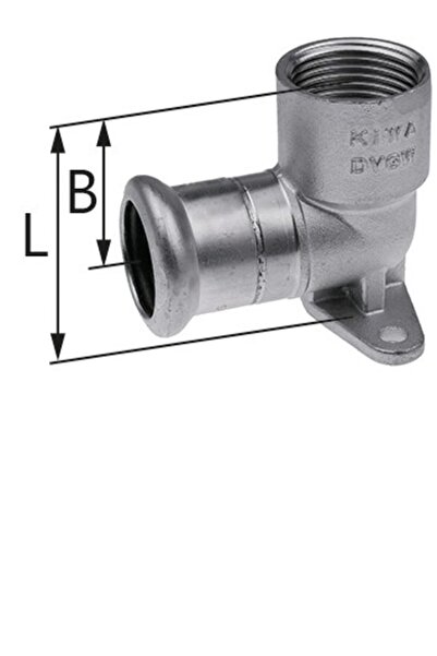 Other Cot de perete cu urechi GW Inox 15 Rp12 L 41 mm