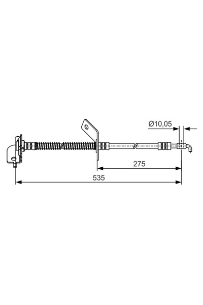 Bosch Brake Hose Hyundai I30 Kia Cee'D