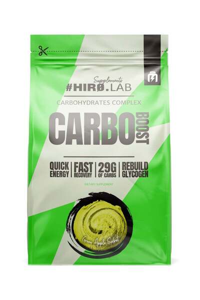 HIRO.LAB - كاربو بوست 1000 جرام شربات التفاح الأخضر