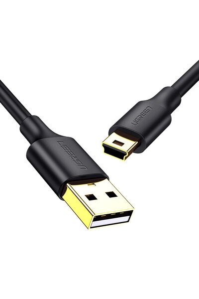 Other Gold-plated 5-pin USB - mini USB cable 0.25m black
