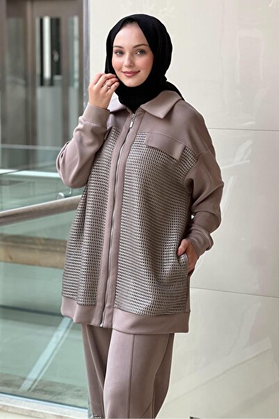 Mahal Crochet Knitwear Mesh Covered Pants Set