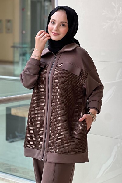 Mahal Crochet Knitwear Mesh Covered Pants Set