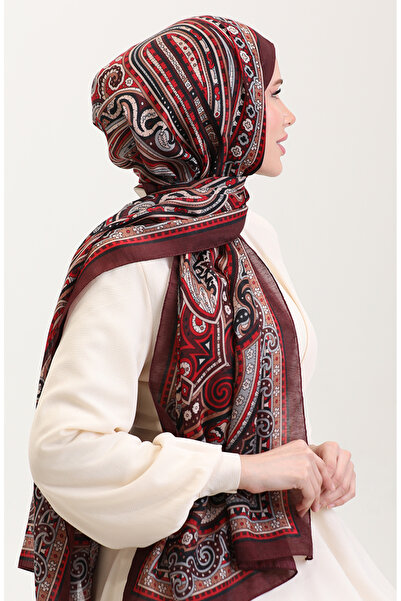 sefamerve Εθνοτικό Κεχριμπάρι Σάλι 70278-06 Βουργουνδία