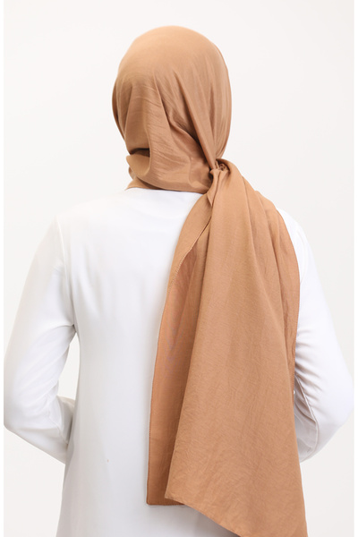 sefamerve Βαμβακερό σάλι τζαζ 70257-18 Camel