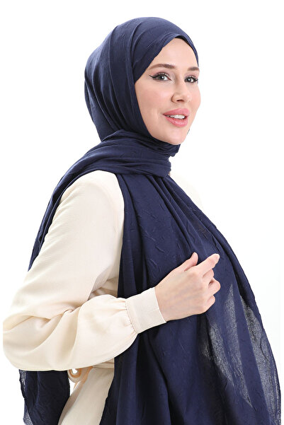 sefamerve Σάλι από μπαμπού 70281-24 Ναυτικό μπλε