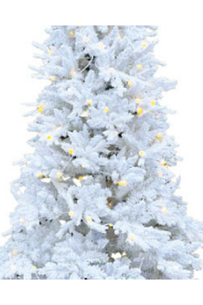 Next Plus Yılbaşı Çam Ağacı 210 cm Beyaz Işıklı Ultra Lüks Sibirya Serisi Ken...