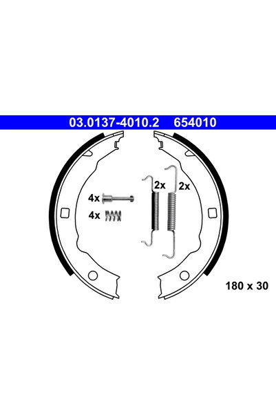 Ate Set Saboti Frana Frana De Mana Peugeot 406/607