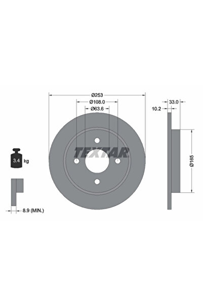 Krieger Disc Frana Ford Sierra 1/Sierra 2/Sierra Turnier