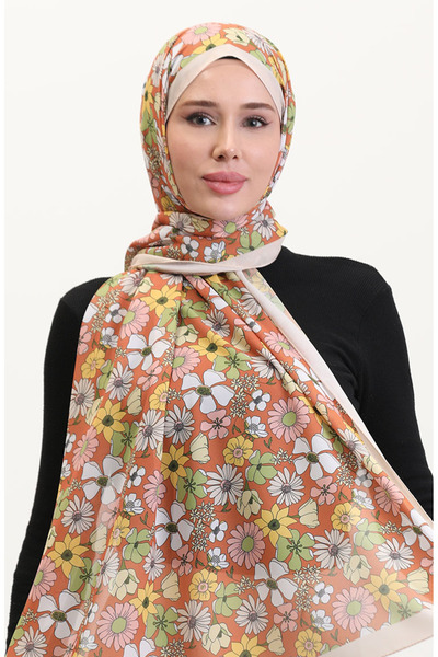 sefamerve Şal moale cu model 70263-08 Bej Maro