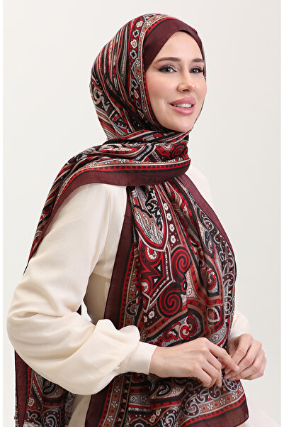 sefamerve Εθνοτικό Κεχριμπάρι Σάλι 70278-06 Βουργουνδία