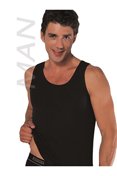 GUNERI UNDERWEAR قميص داخلي رجالي أسود من القطن بنسبة 100%، عبوة من 3 قطع، 10...