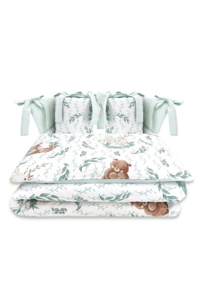 MimiNu Set de lenjerie pentru pătuț cu 6 piese, MimiNu, Lulu