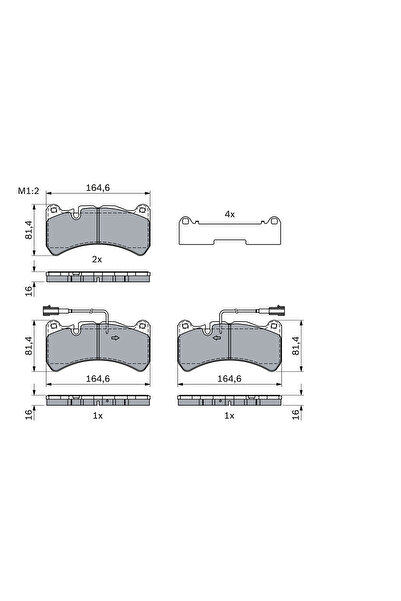 Bosch Set Placute Frana Frana Disc Alfa Romeo Giulia