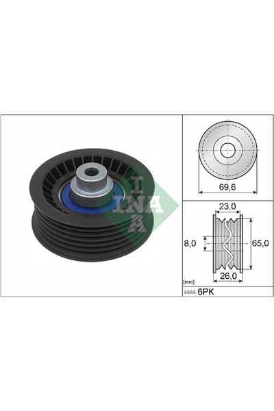 FAG Rola Ghidare/Conducere Curea Transmisie Ford Tourneo Custom V362 Bus/Tran...