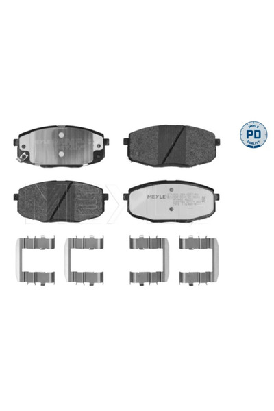 MEYLE Set Placute Frana Frana Disc Punte Fata Hyundai I30 Kia Carens 1 Microb...