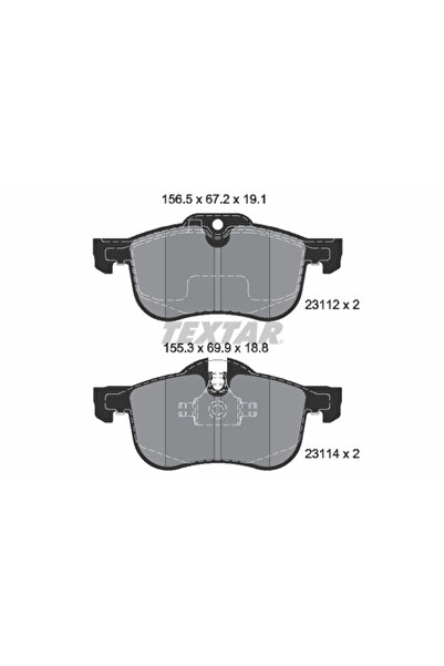 TEXTAR Комплект спирачни накладки за дискови спирачки Mg Mg 6/Mg Zt Mg (Nanji...