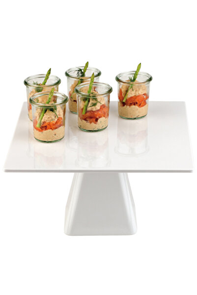 Other Suport pătrat pentru tort din melamină 310 x 310 x 160 mm - Hendi 566527