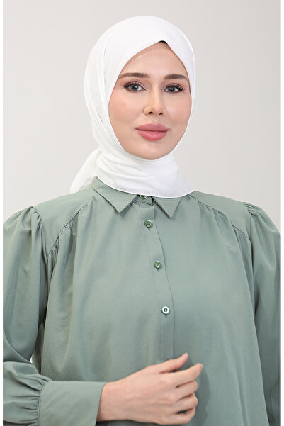 sefamerve Φουλάρι ζακάρ 70258-04 Εκρού