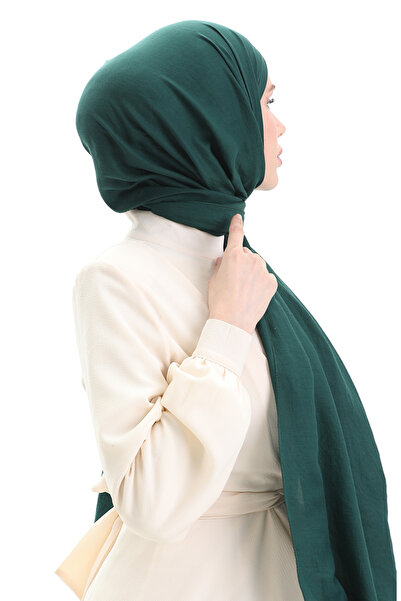 sefamerve Cotton Soft Shawl 70283-29 Dark Emerald Green